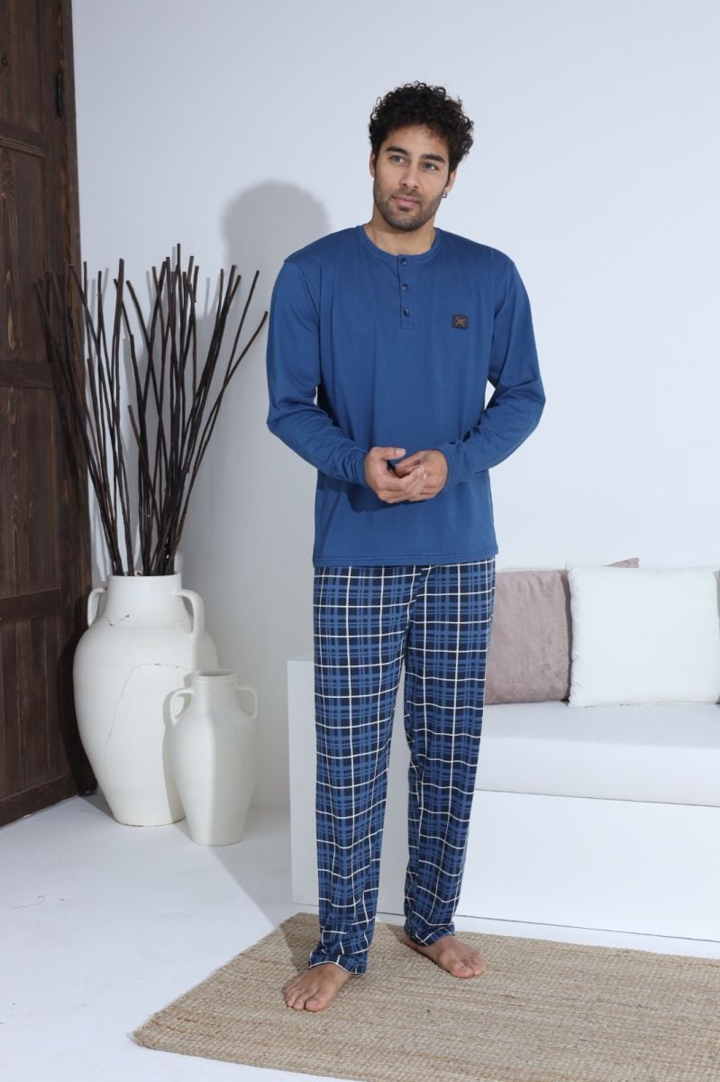 Pijama bărbați din bumbac 100%,engros