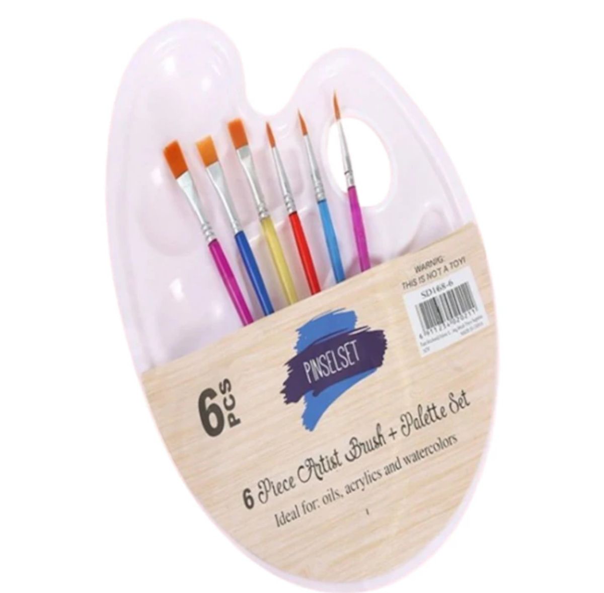 Set 6 penule pictură plus paletă en gross