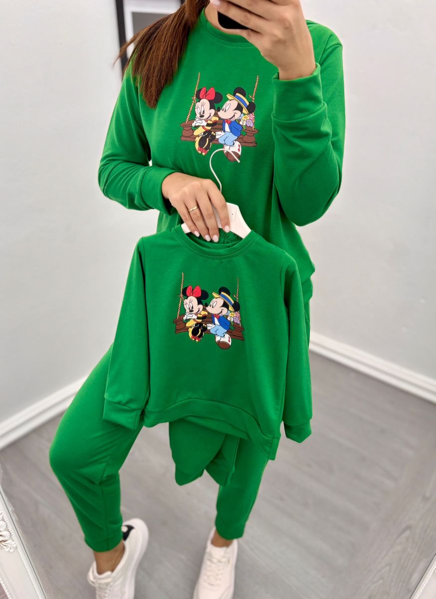 Set compleuri mama-copil Engros, 2 piese, cu model imprimat