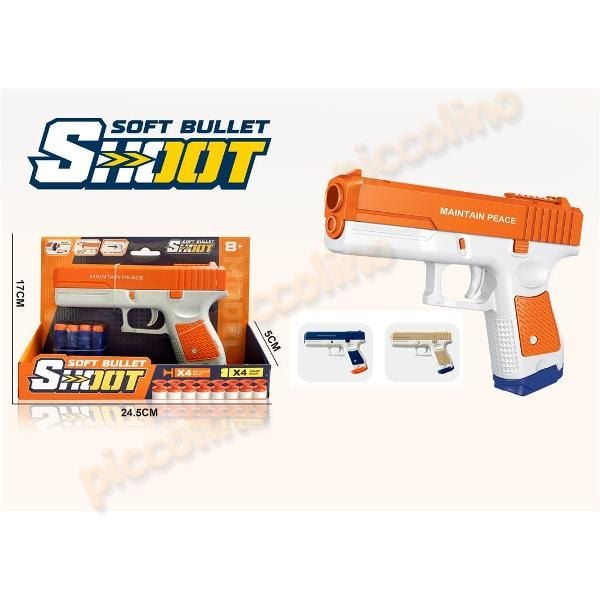Jucarie Pistol cu gloante moi EVA 411 Engros