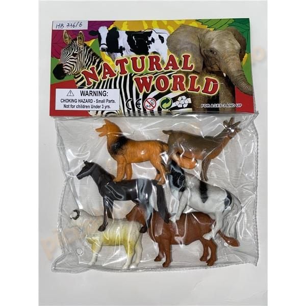 Set 6 figurine animale ferma 748 Engros