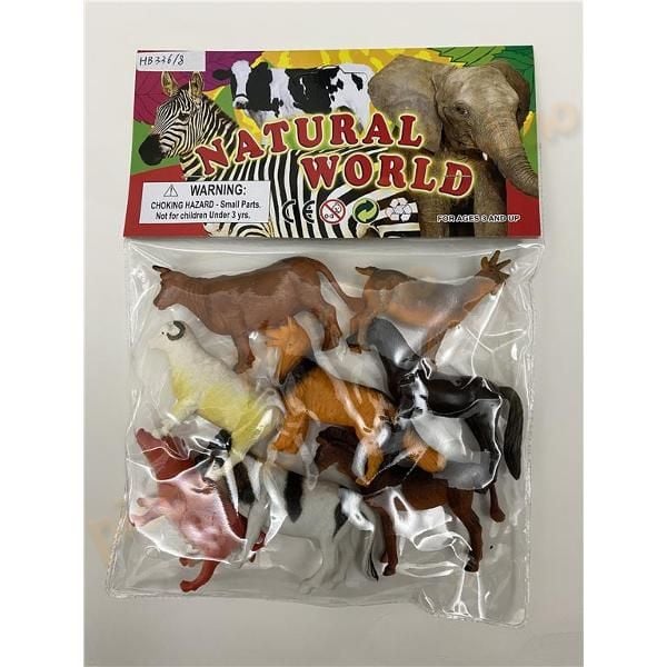 Set 8 figurine animale ferma 749 Engros