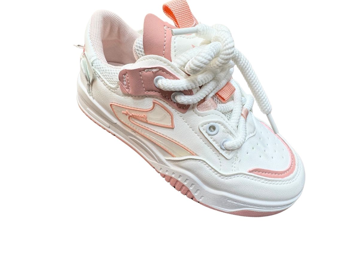 Sneakers Casual-Sport, Unisex, Design Modern, Piele Ecologica, Inchidere Siret Gros, Usori, Comozi, Engross, Marimi 36-40, 8buc/bax roz