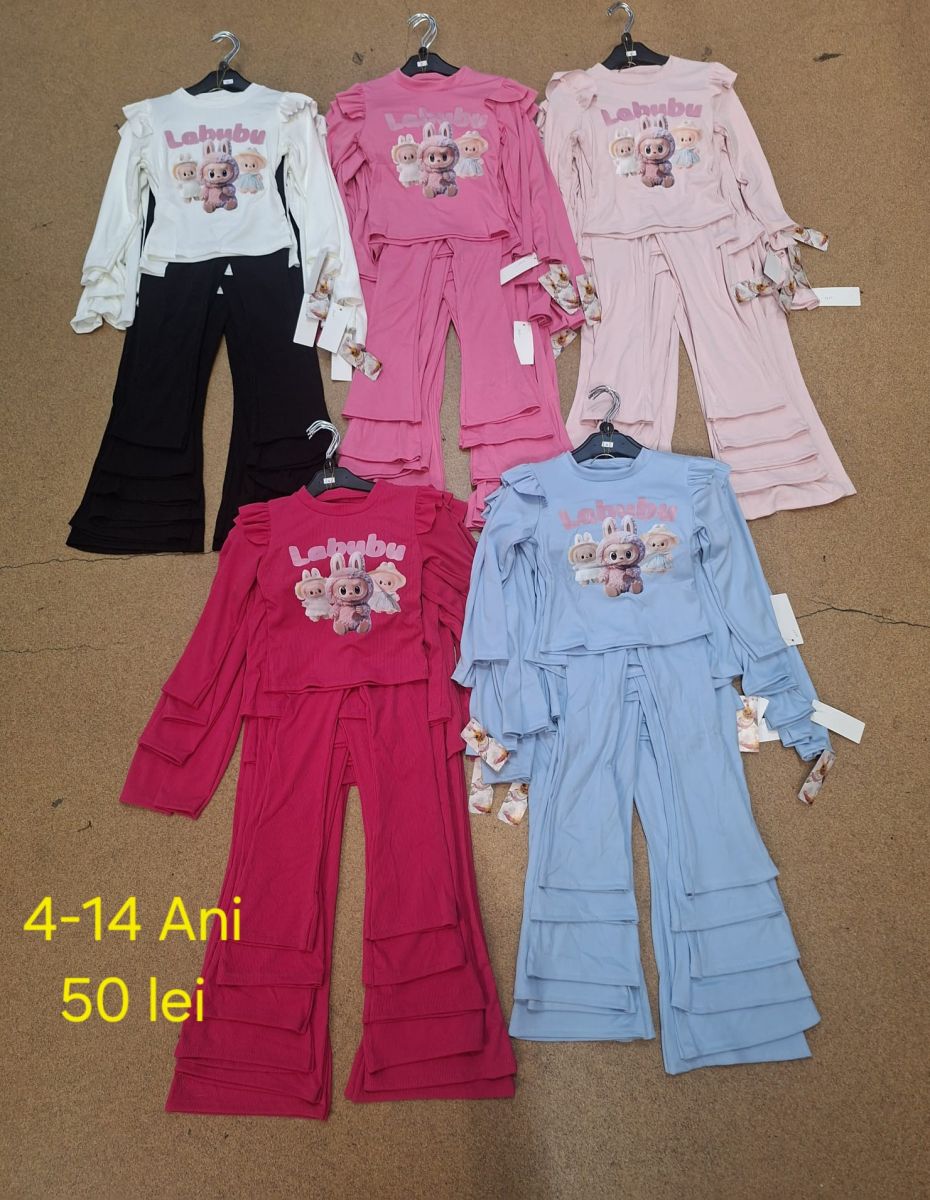 Compleu Engros pentru fete, 2 piese, cu model imprimat