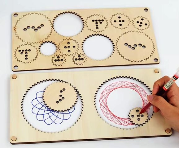 Montessori Sabloane din lemn pentru desen Engros
