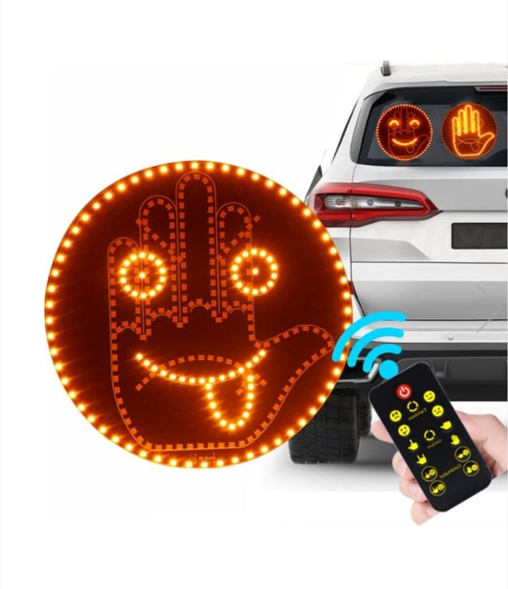 Mână Lumină LED Engros, pentru lunetă auto, gesturi si emoji