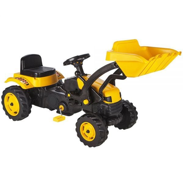 Jucărie Tractor cu Pedale și Excavator En-Gros 125x50x51 cm