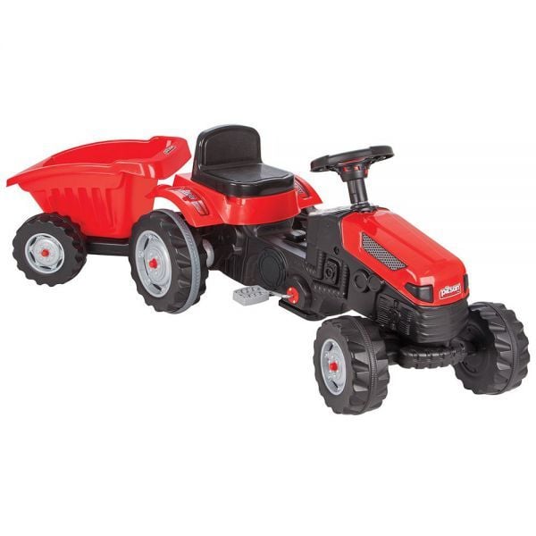 Jucărie Tractor cu Pedale și Remorcă En-Gros 143x51x51