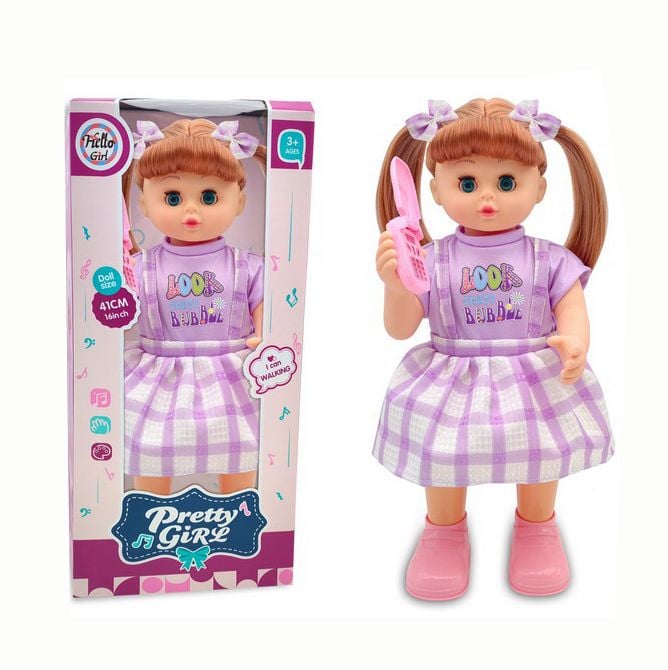Papusa Pretty Girl care merge, interactiva, vorbeste, canta 6511110053106 Engros