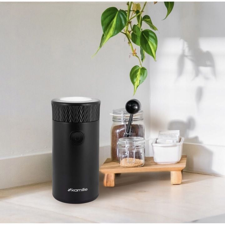Râșniță Electrică de Cafea Kamille Engros KM-6732, 150W, Neagră – Compactă și Eficientă