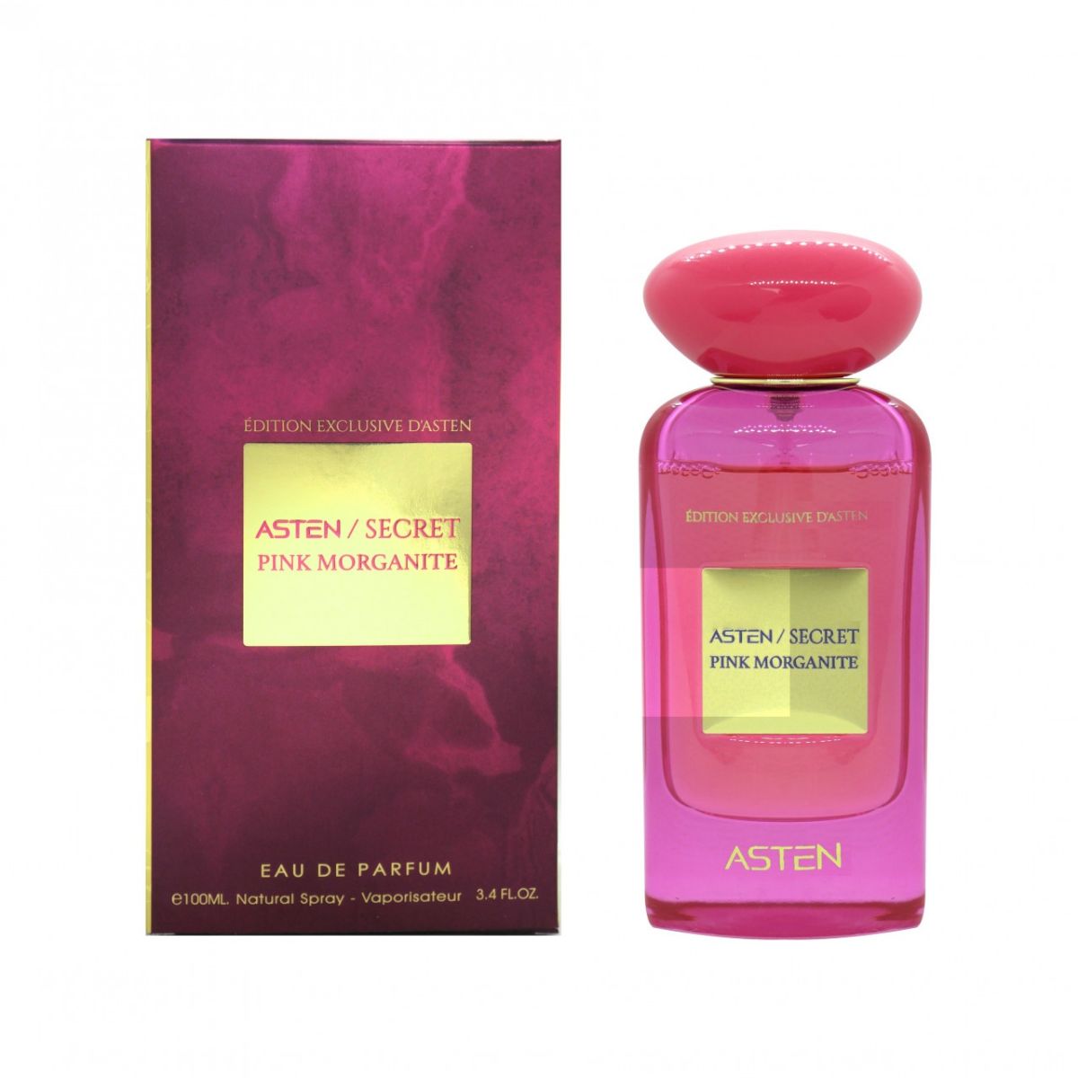 Apă de parfum Asten, Secret Pink Morganite, unisex, 100ml Engros