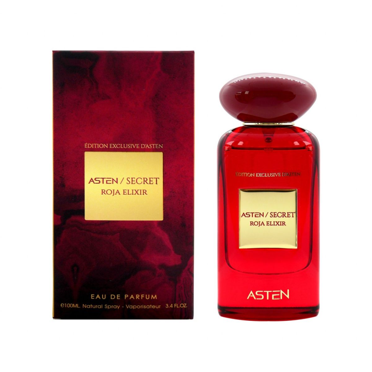 Apă de parfum Asten, Secret Roja Elixir, unisex, 100ml Engros