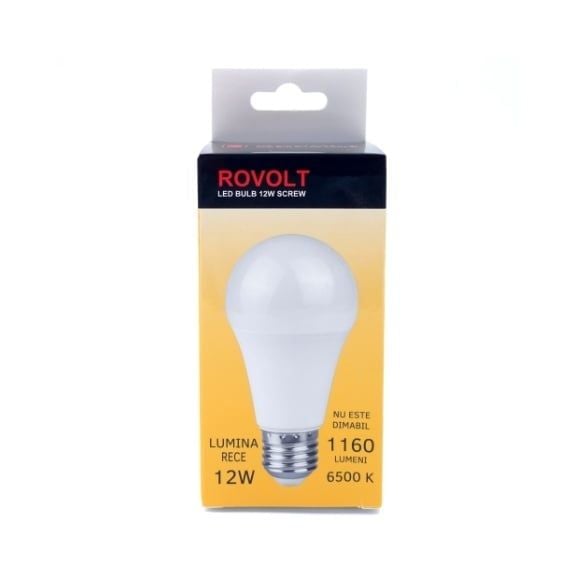 BEC CU LED ROVOLT 12W E27 LUMINA ALBA RECE