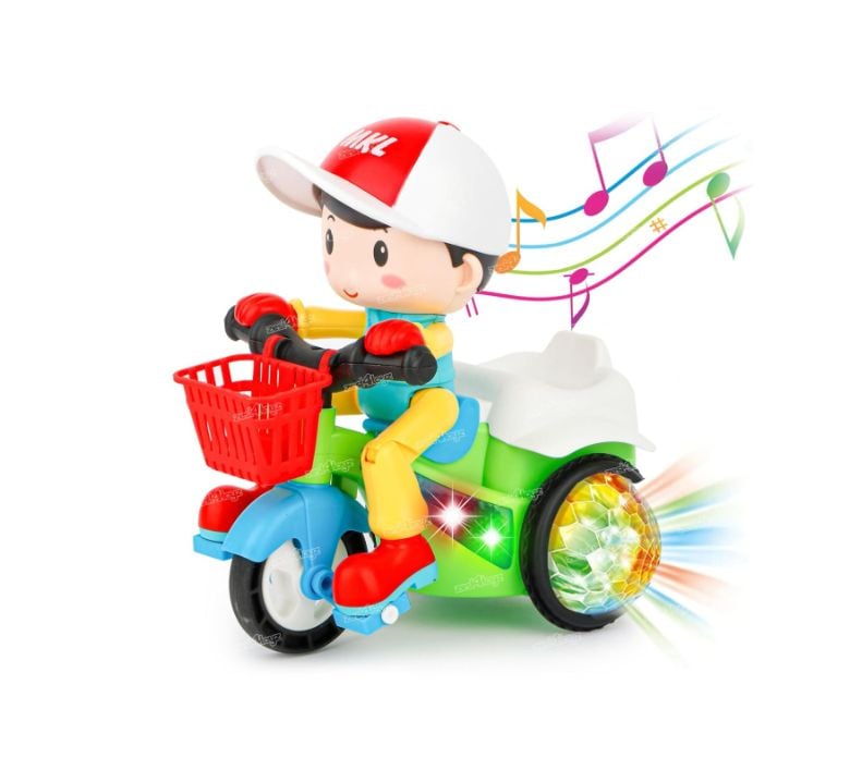 Tricicletă Stunt Boy, Bump and Go cu lumini 4D 6511110053045 Engros
