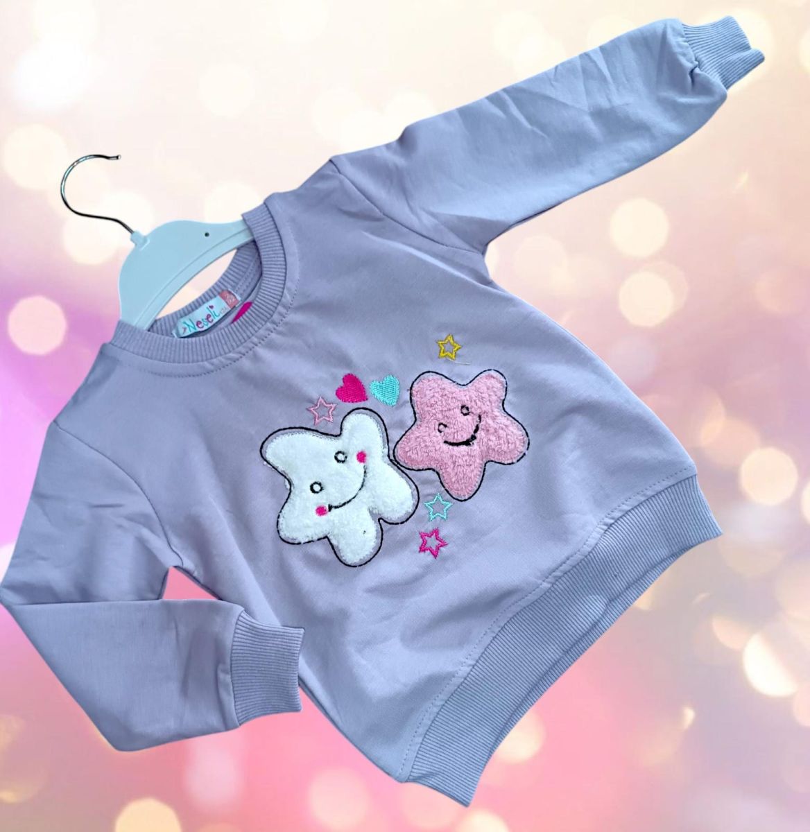 BLUZA fete bumbac, super calitate 2-5 ani, 4/set engros