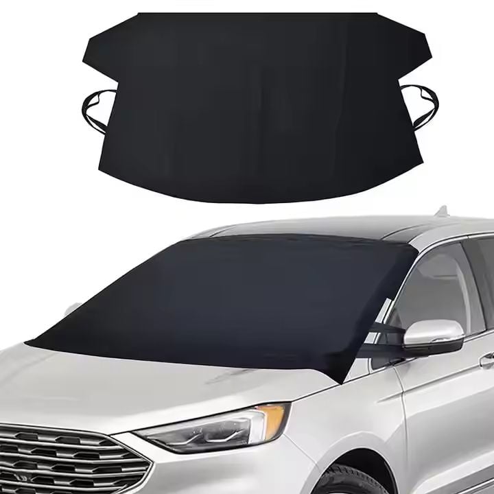 Husa parbriz auto engross 138x148cm negre | Protectie impotriva soarelui, ghetii, zapezii | Usoare de montat, pliere rapida, universale