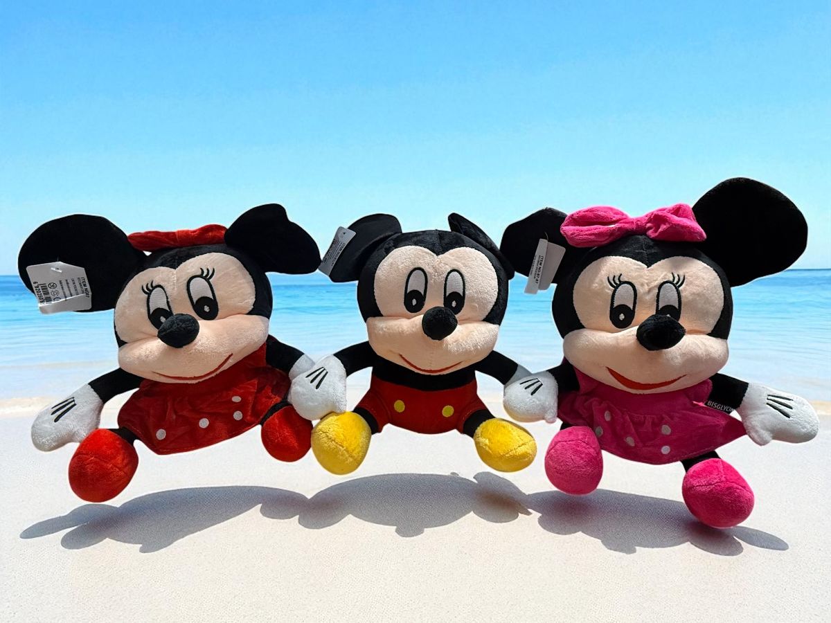 Set plușuri Minnie și Mickey 40 cm – prietenii clasici Disney, pufoși și adorabili,En-gros