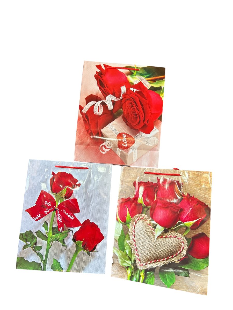 Punga cadou-Engros, flori diverse modele, 32x27x10