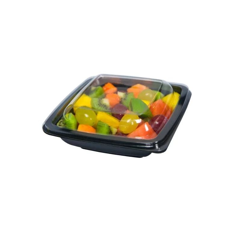 BOLURI SALATA NEGRE, PATRATE CU CAPAC 750cc(50 BUC/SET)