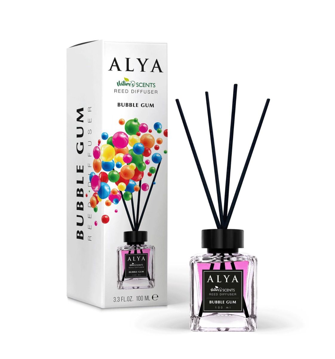 Engros Alya, Bubble Gum, Odorizant de camera cu betisoare , 100ml