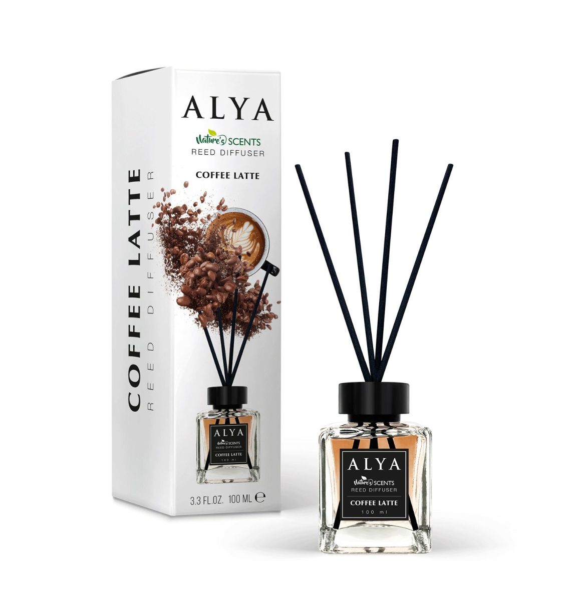 Engros Alya, Cafea, Odorizant de camera cu betisoare , 100ml