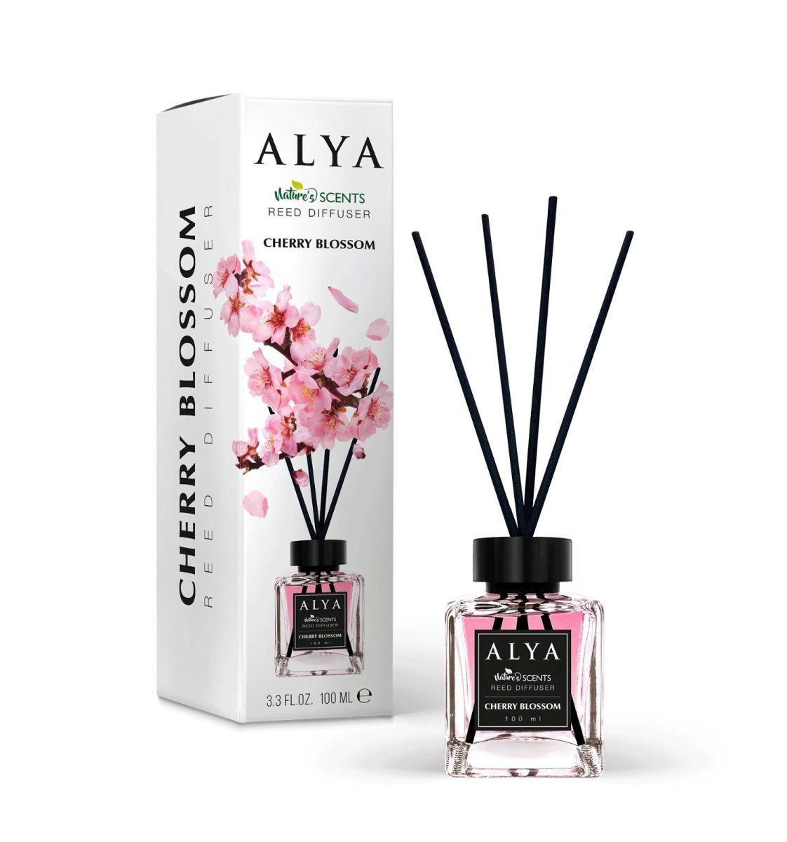 Engros Alya, Flori de Cires, Odorizant de camera cu betisoare , 100ml