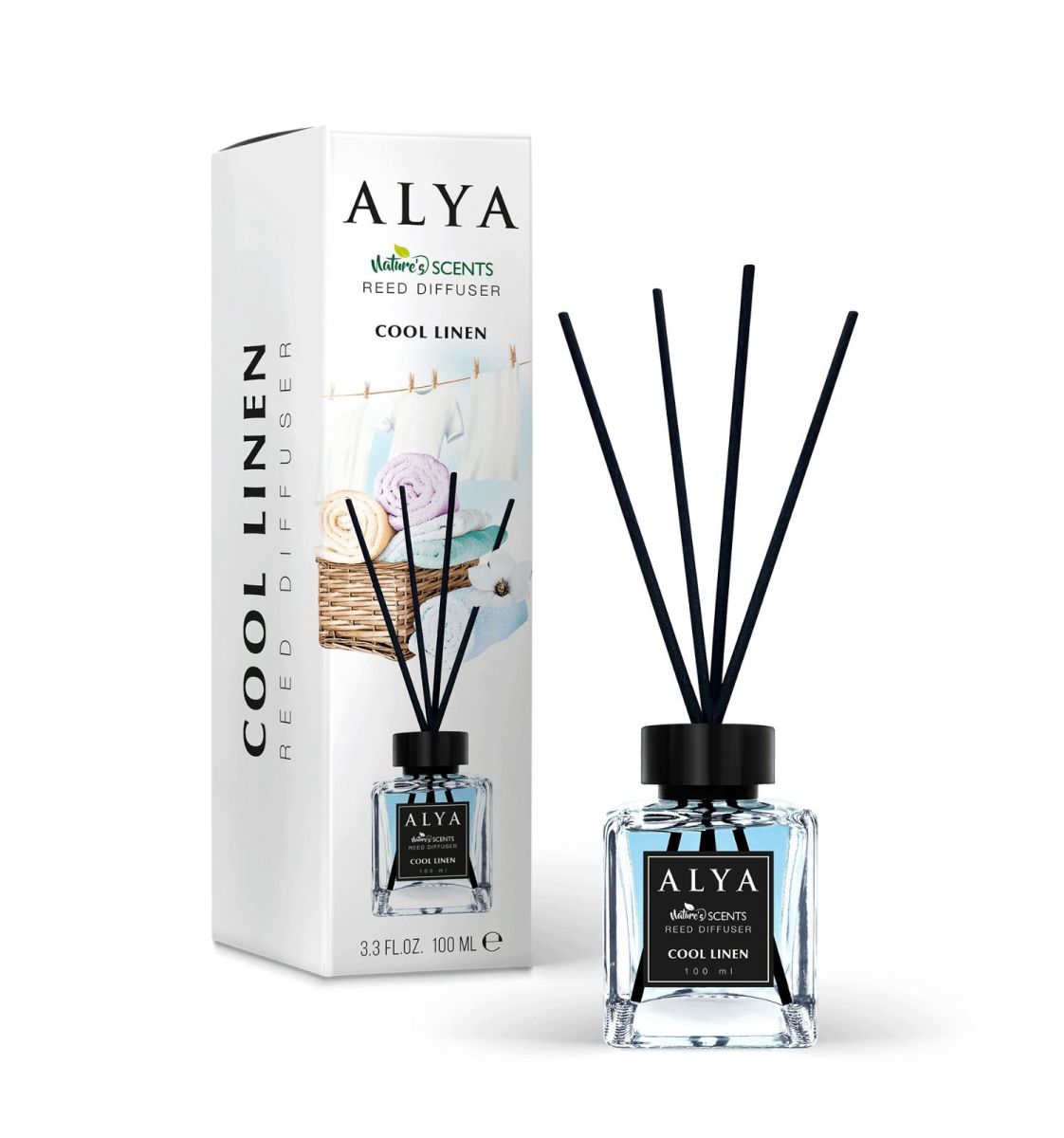 Engros Alya, Cool Linen Odorizant de camera cu betisoare , 100ml