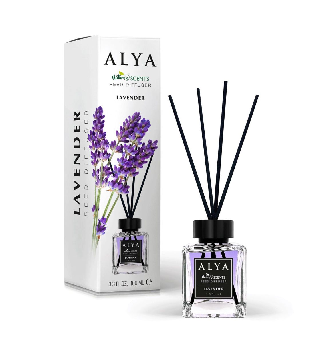 Engros Alya, Lavanda, Odorizant de camera cu betisoare , 100ml