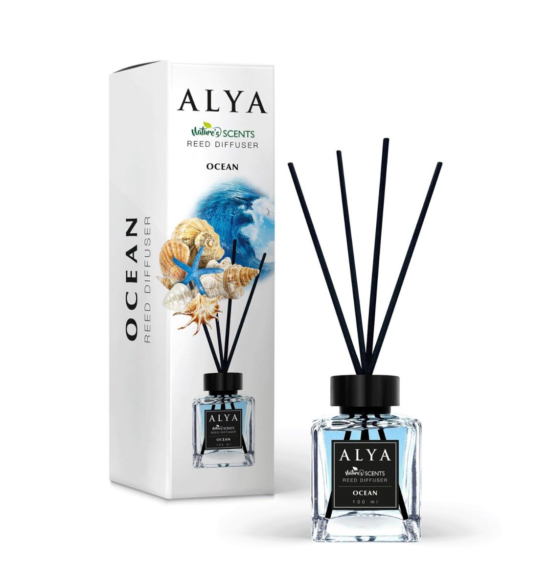 Engros Alya, Ocean, Odorizant de camera cu betisoare , 100ml