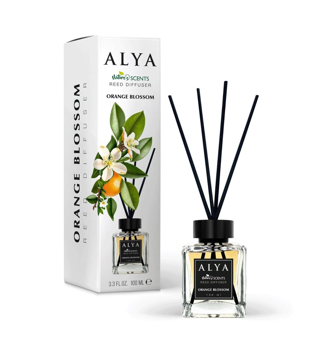 Engros Alya, Flori de Portocal, Odorizant de camera cu betisoare , 100ml