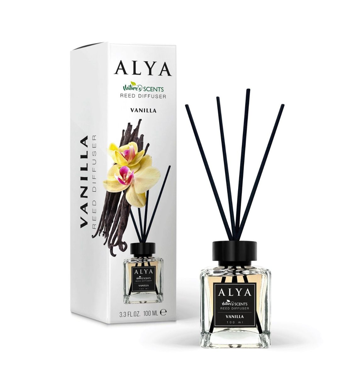 Engros Alya, Vanilie, Odorizant de camera cu betisoare , 100ml