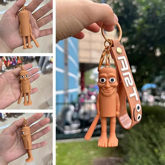 Breloc figurina plastic, 7 cm, tung tung sahur brainrot, Engros