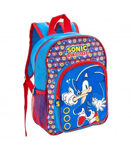 Ghiozdan de gradinita Engros, Sonic, 2 compartimente, 32x25x10,5 cm