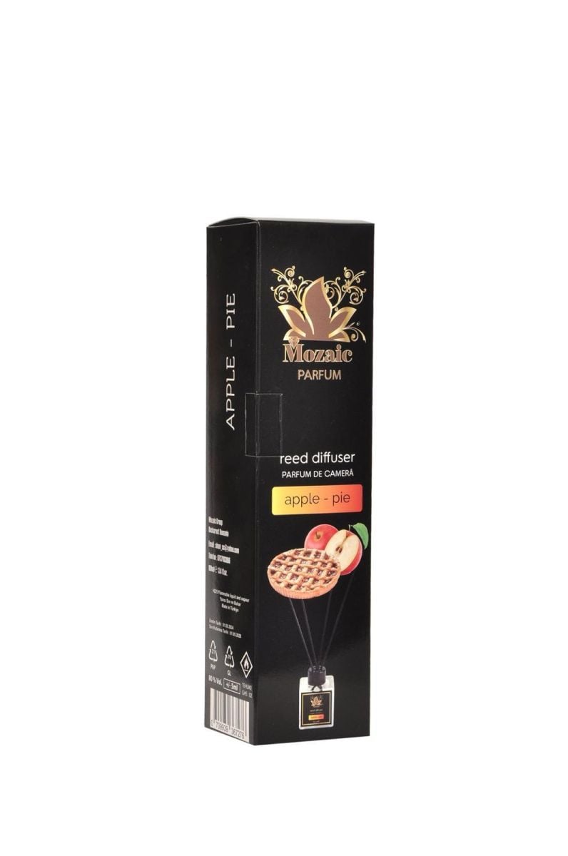 Odorizant de camera Engros Apple pie, , Mozaic, cu betisoare, 110 ml