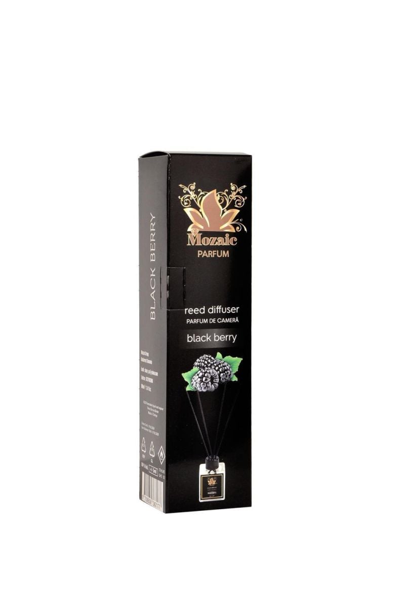 Odorizant de camera Engros,BLACKBERRY , Mozaic, cu betisoare, 110 ml