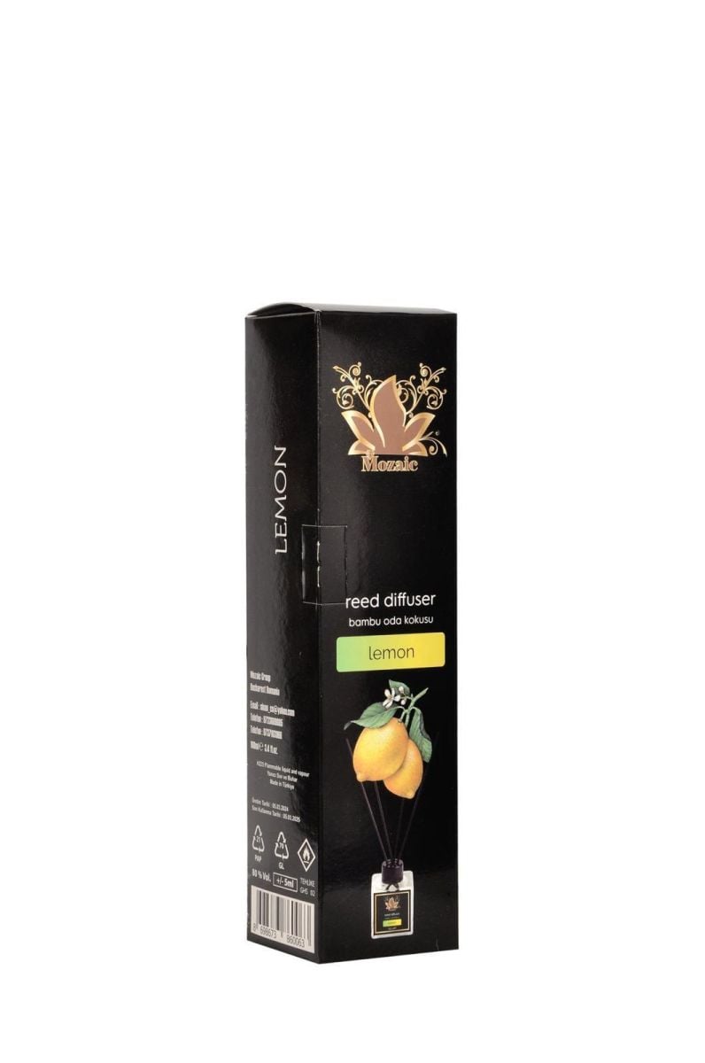 Odorizant de camera Engros,LEMON , Mozaic, cu betisoare, 110 ml