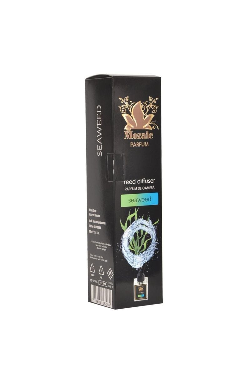 Odorizant de camera Engros,SEAWEED, Mozaic, cu betisoare, 110 ml