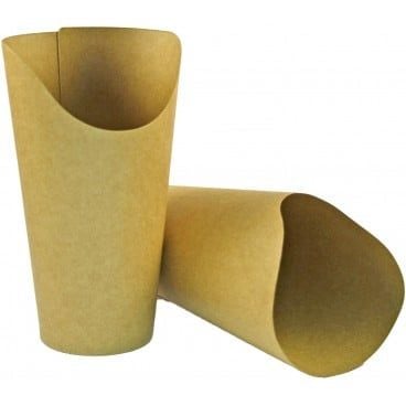 PAHARE DIN CARTON KRAFT NATUR PENTRU WRAP SI DESERT 250 cc (55 buc/set)