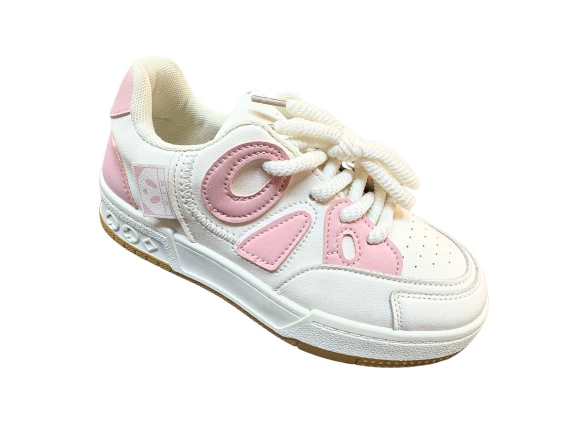 Pantofi Sport Dama, Piele Ecologica, Inchidere Siret, Design Modern, Engross, Marimi 36-40, 8buc/bax roz