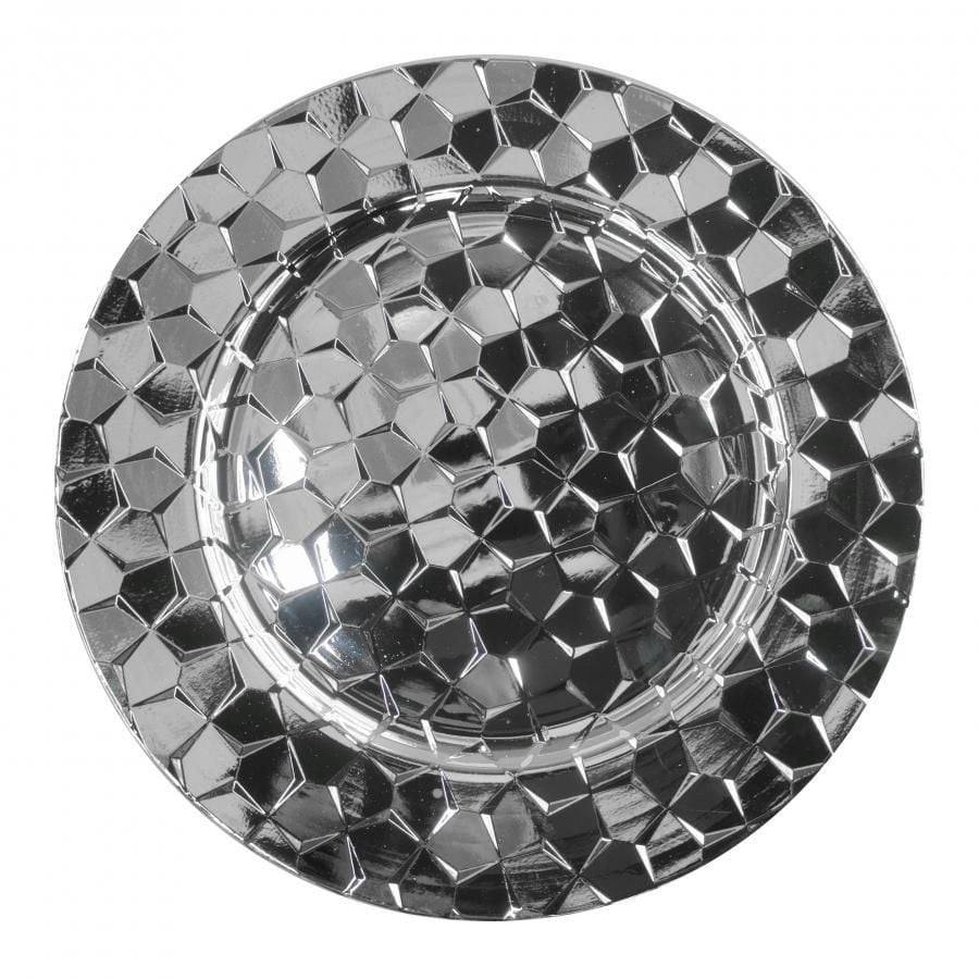 Set 25 farfurii argintii decorative