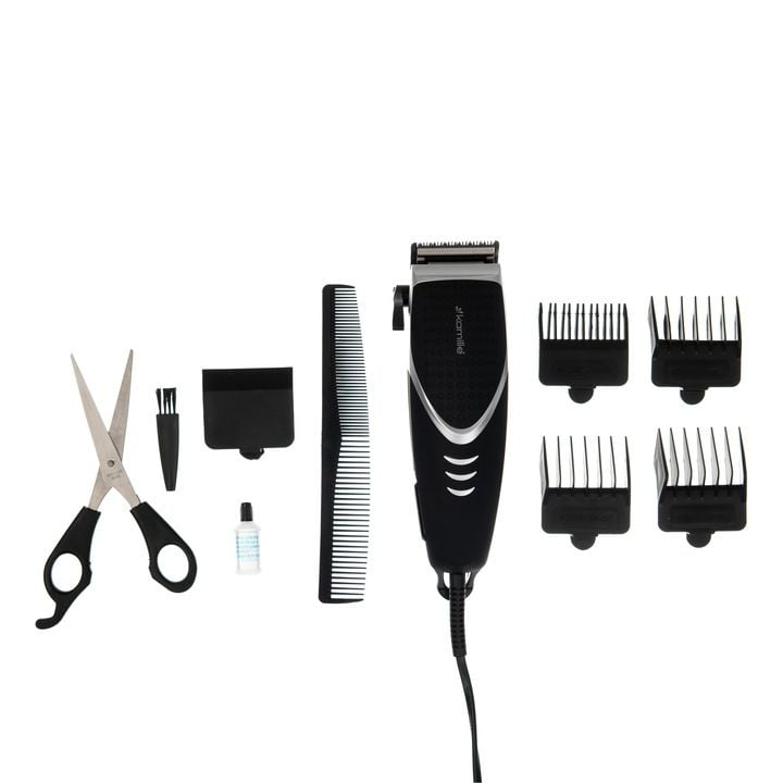 Aparat de tuns Kamille Engros KM‑6800 – 10W, 4 piepteni incluși, Negru, Design compact