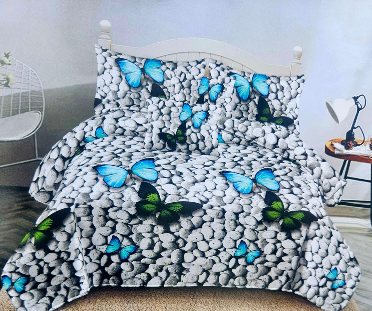Bax Lenjerii En-Gros, cu Elastic, SERIE 10 MODELE DIFERITE, din Bumbac tip Finet, 180x200cm, cu 4 Fete de Perna Incluse