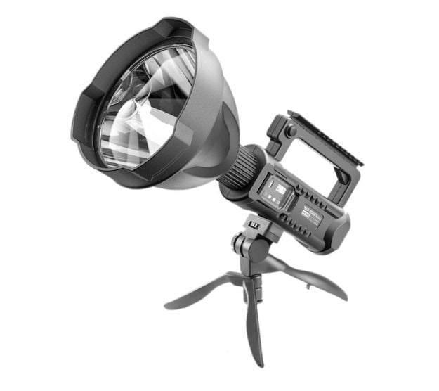 Lanterna Multifunctionala Profesionala W5119, 4 moduri de Iluminare, Functie Powerbank, Cu Trepied Inclus, Impermeabil Si Rezistent La Socuri, Pentru Pescuit, Drumetii Si Camping