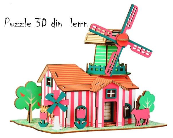 Macheta 3D din lemn Tulip Ranch Engros