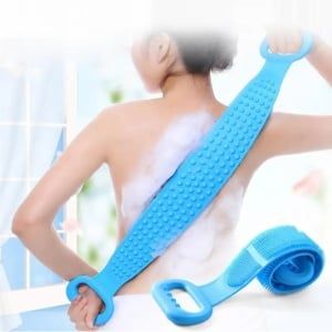 Perie de Baie engrtoss din Silicon pentru Spalat Spate, Scrub si Masaj, cu Striatii pe Ambele Fete, diferite culori