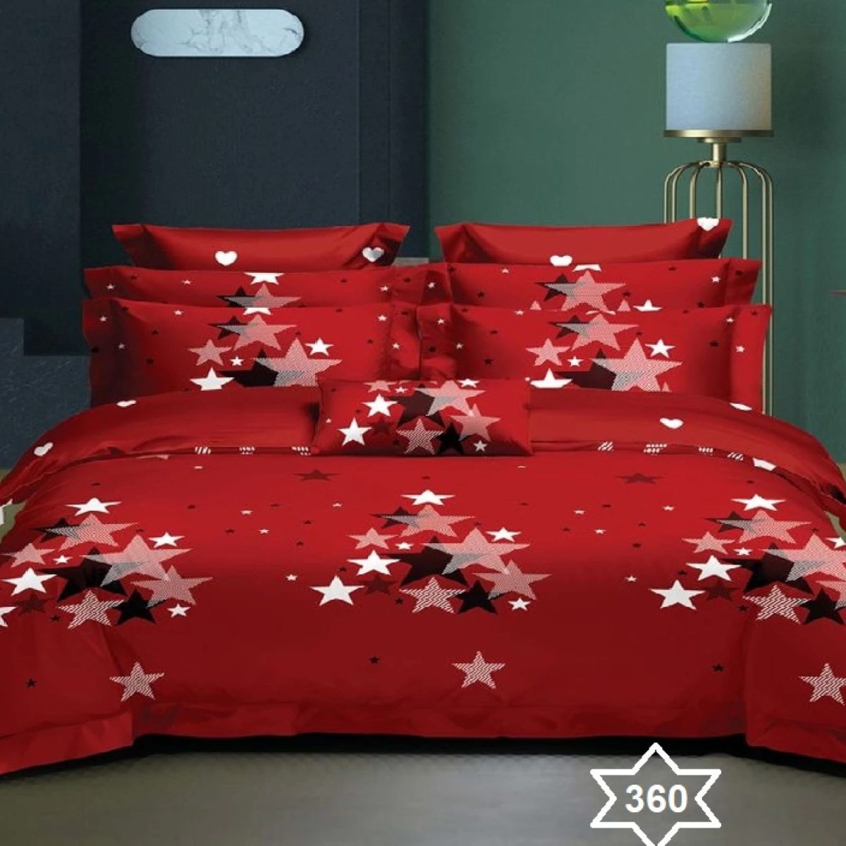 PROMOTIE Lenjerii En-Gros, cu Elastic, SERIE 5 MODELE DIFERITE, din Bumbac tip Finet, 180x200cm, cu 4 Fete de Perna Incluse