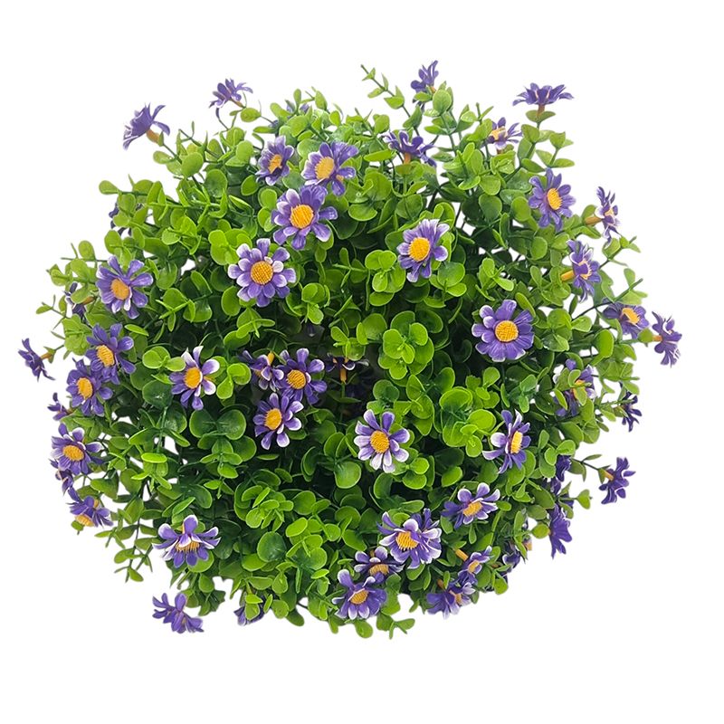 Coroana artificiala cu verdeata buxus si Margarete engros 40 cm