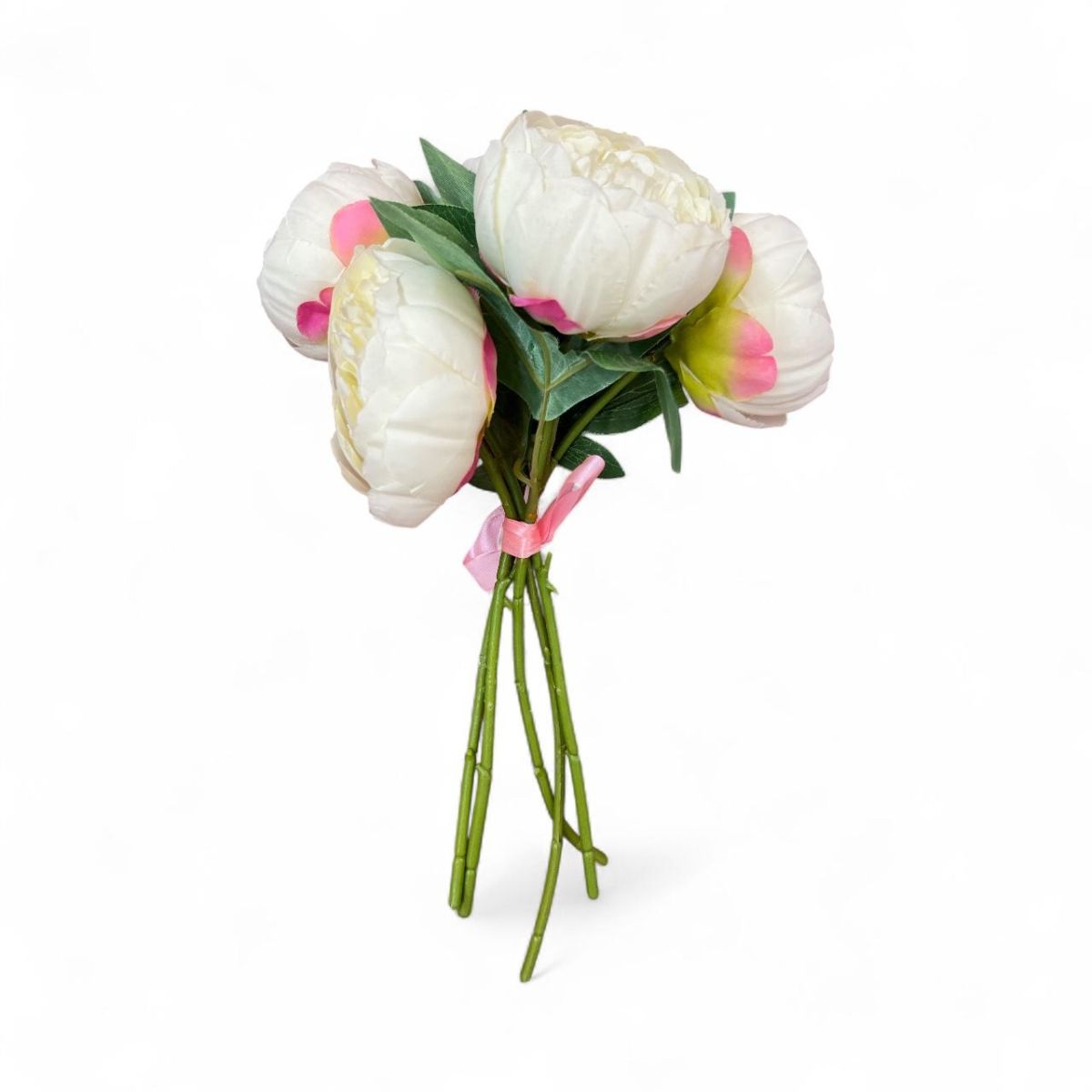 Buchet bujor artificial 5 fire, Flori artificiale En-Gros, 30 cm