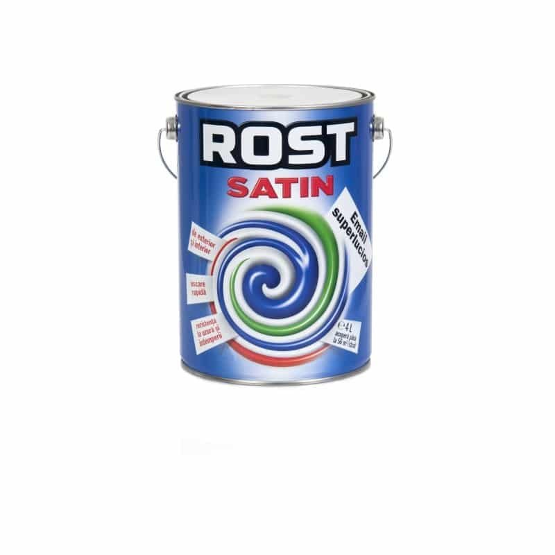 Vopsea alchidica pentru lemn/metal, Rost Satin, pentru interior/exterior, 4L, gri Z-TOOLS / EXT10069 Engros