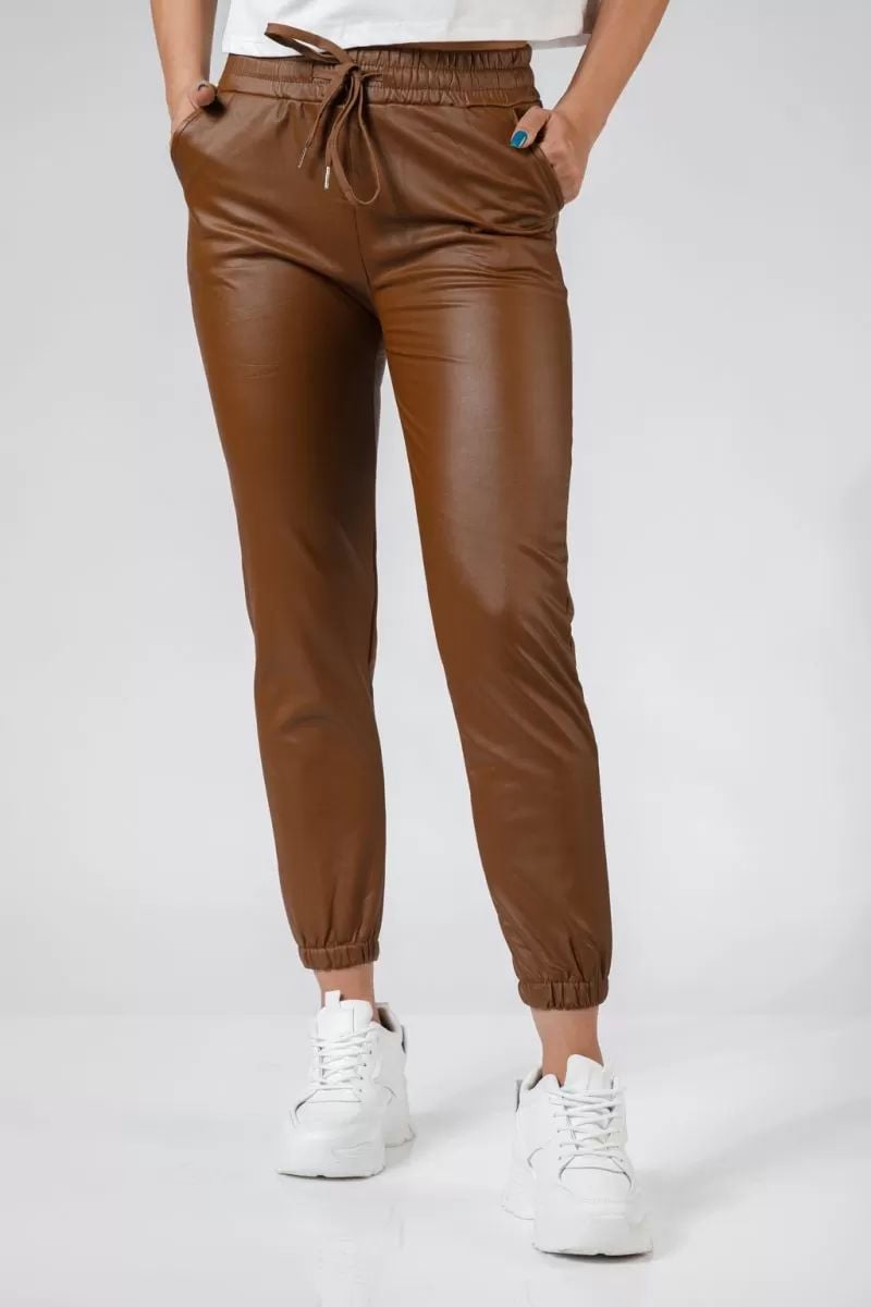 Pantaloni BATAL din piele ecologica, en-gross